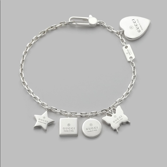 Gucci Jewelry - Gucci Charm Bracelet in Sterling Silver